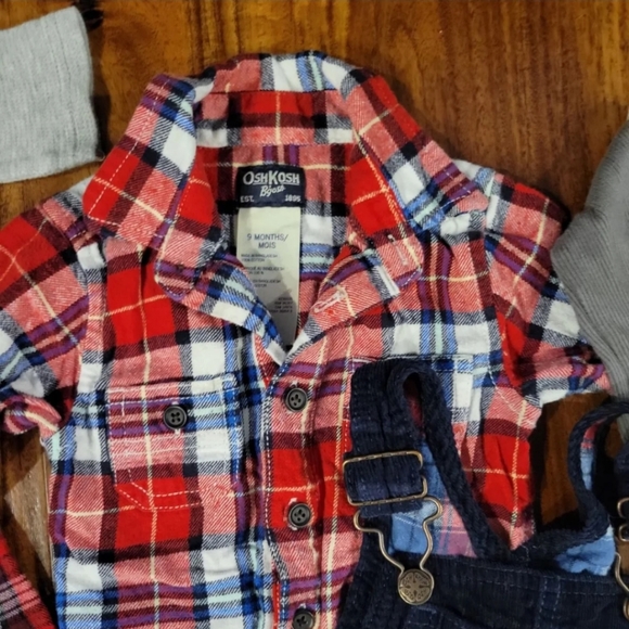 Baby Boy Winter Plaid Flannel Bundle - Picture 4 of 7